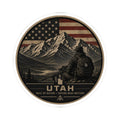 Utah Mountain Scout Sticker | American Flag, Mountains, Outdoors