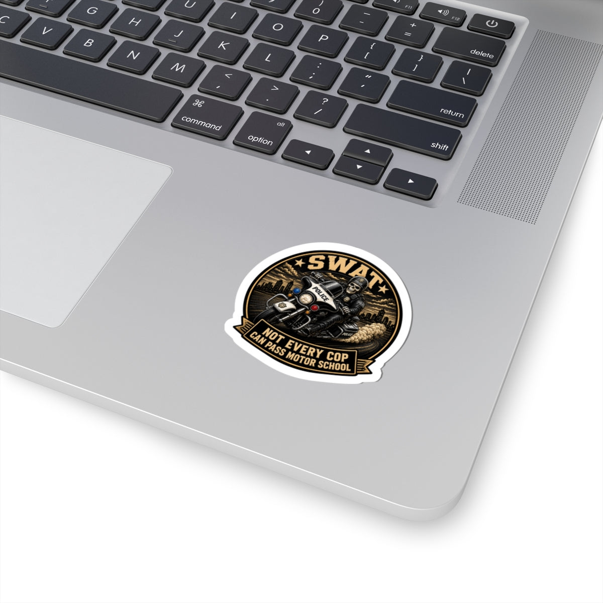 Skeleton Motorcop Sticker | Police Motorcycle