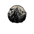 Grim Reaper Mountain Vinyl Decal — Kiss-Cut Weatherproof Sticker