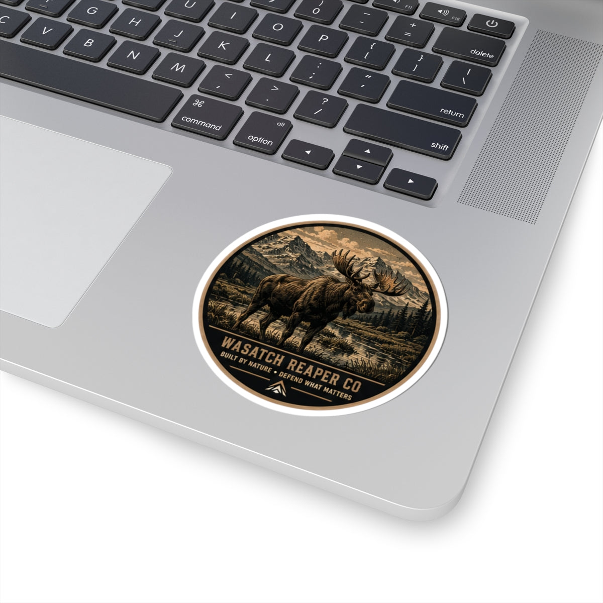 Wasatch Reaper Co. Moose Sticker — Vintage Mountain Outdoor Kiss-Cut Decal