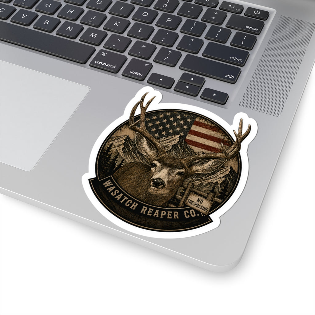 American Flag Deer Sticker | Wasatch Reaper Co.