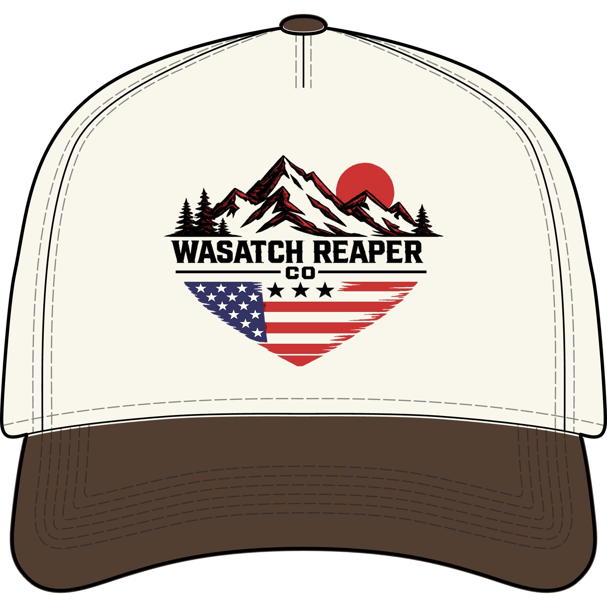 Wasatch Reaper Co. Mountain Heart Two-Tone Cap