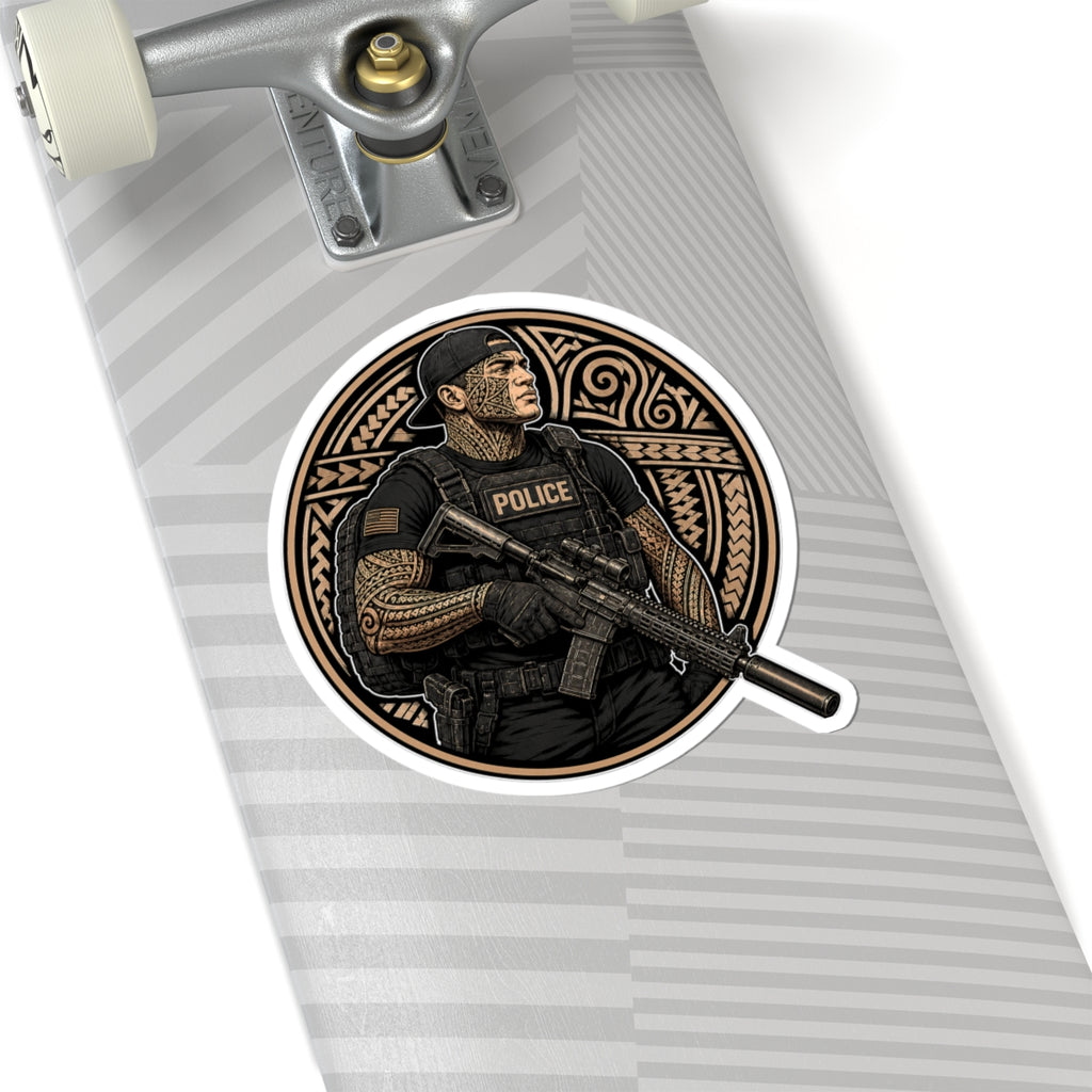 Police Officer Sticker | Hawaiian Tribal