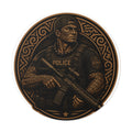 Tactical Police Officer Sticker | Round Vinyl Sticker, SWAT Soldier Design