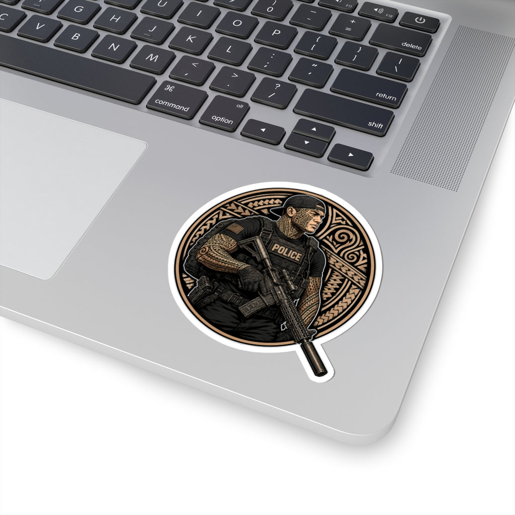 Police Officer Sticker | Hawaiian Tribal