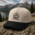 Two-Tone Trucker Cap — Wasatch Reaper Co. Mountain Logo