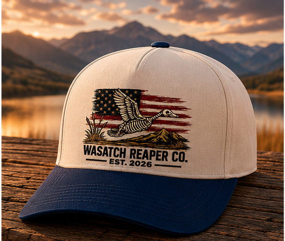 Wasatch Reaper Co. Two-Tone Cap — Vintage American Duck Hunting Hat