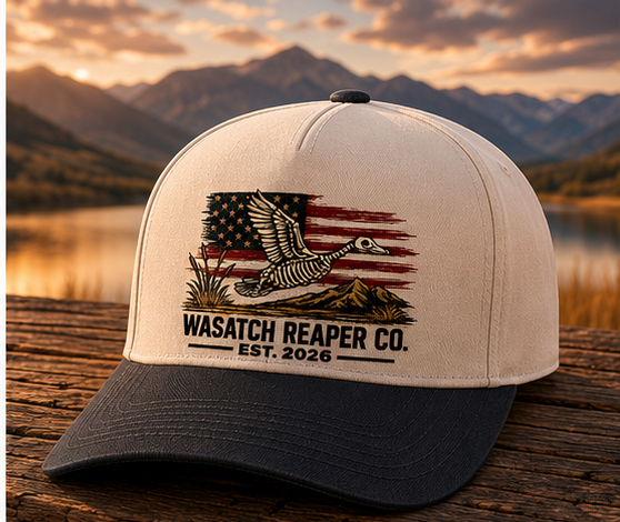 Wasatch Reaper Co. Two-Tone Cap — Vintage American Duck Hunting Hat