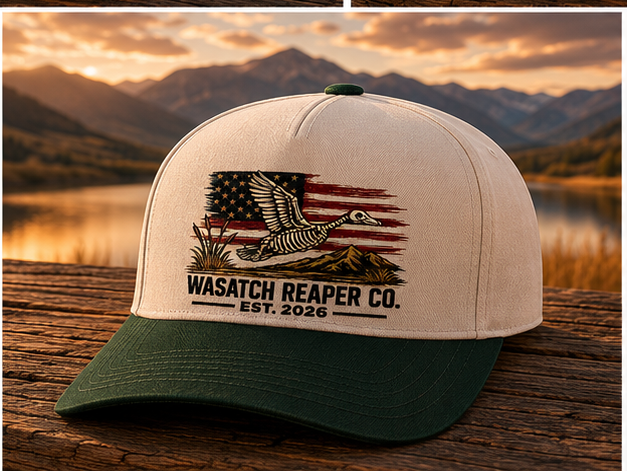 Wasatch Reaper Co. Two-Tone Cap — Vintage American Duck Hunting Hat