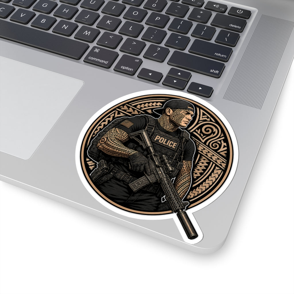 Police Officer Sticker | Hawaiian Tribal