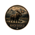 Wasatch Reaper Co. Moose Sticker — Vintage Mountain Outdoor Kiss-Cut Decal