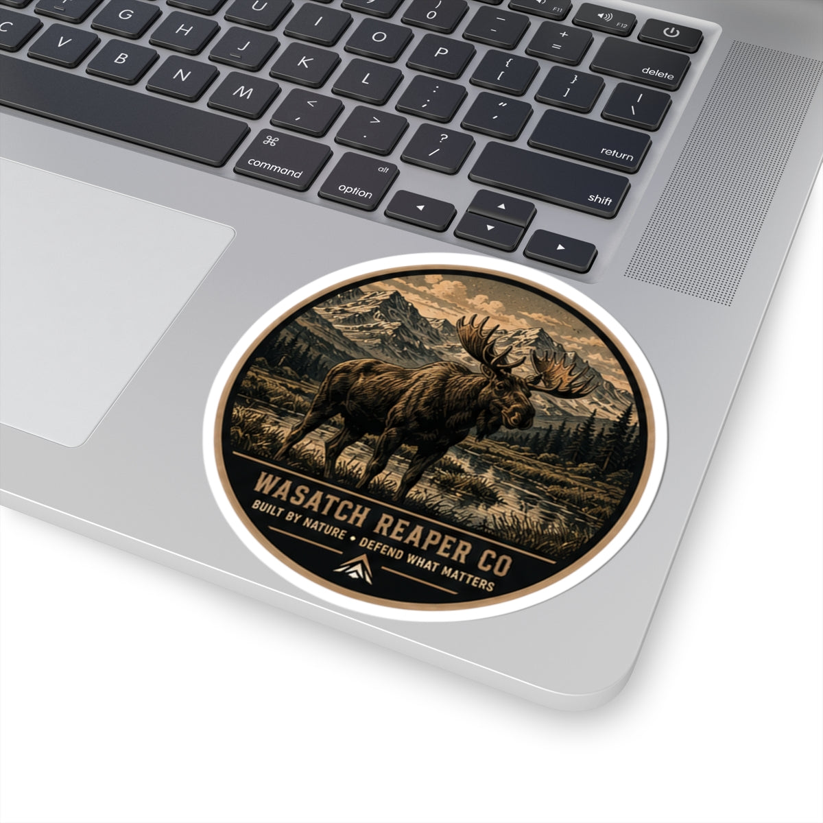 Wasatch Reaper Co. Moose Sticker — Vintage Mountain Outdoor Kiss-Cut Decal